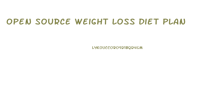 open source weight loss diet plan