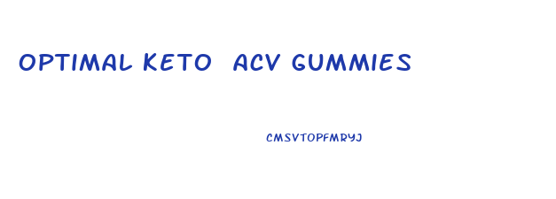 optimal keto acv gummies