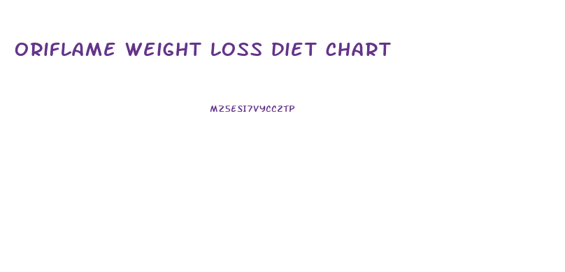 oriflame weight loss diet chart