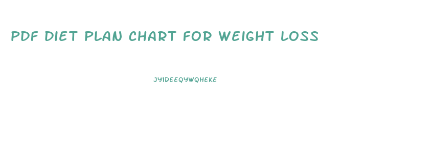 pdf diet plan chart for weight loss