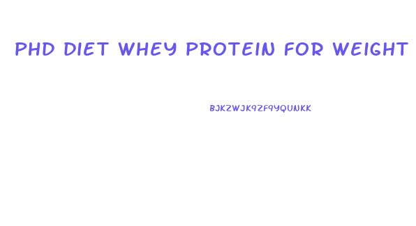 phd diet whey protein for weight loss