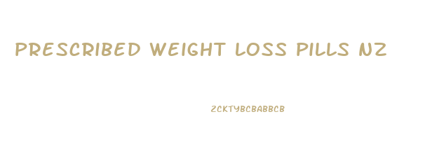 prescribed weight loss pills nz