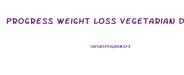 progress weight loss vegetarian diet