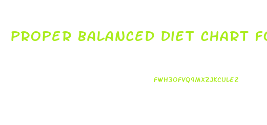 proper balanced diet chart for weight loss