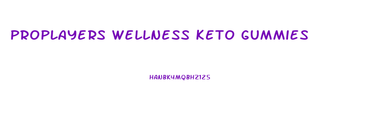 proplayers wellness keto gummies