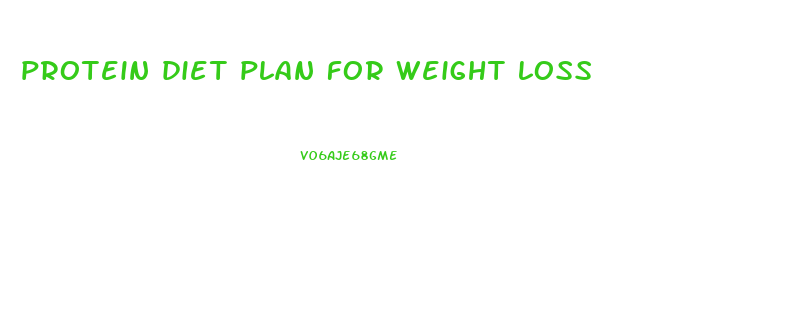 protein diet plan for weight loss