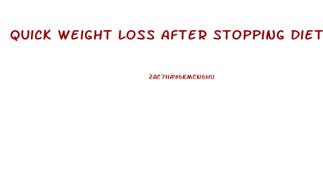 quick weight loss after stopping diet coke