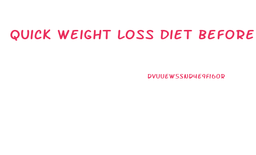 quick weight loss diet before surgery