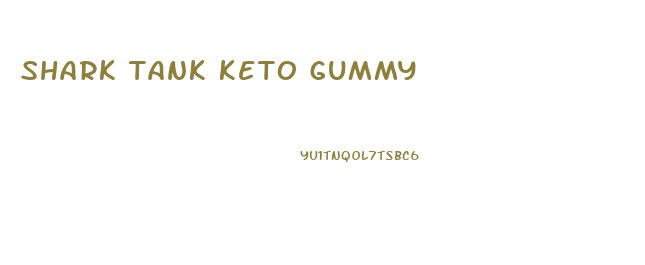 shark tank keto gummy