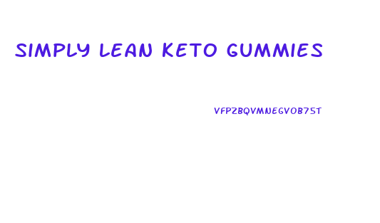 simply lean keto gummies