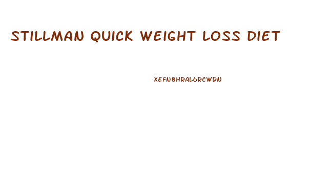 stillman quick weight loss diet