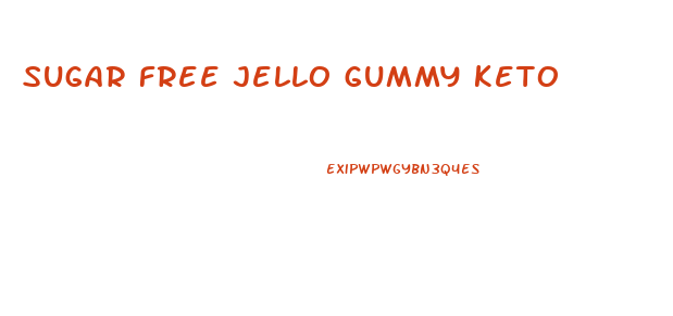 sugar free jello gummy keto