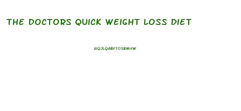 the doctors quick weight loss diet