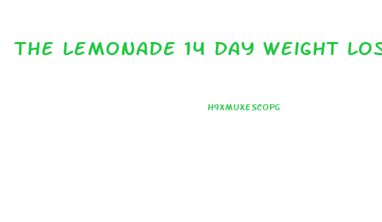 the lemonade 14 day weight loss diet plan