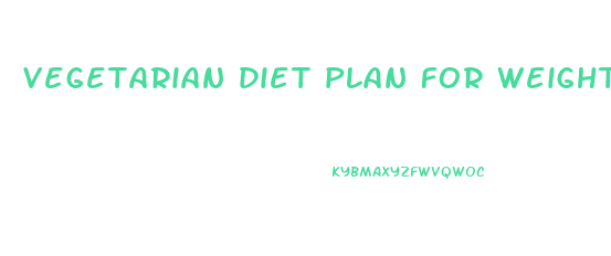 vegetarian diet plan for weight loss pdf