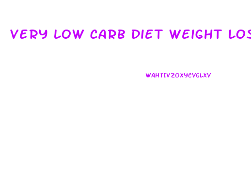 very low carb diet weight loss
