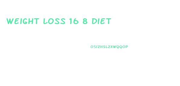weight loss 16 8 diet