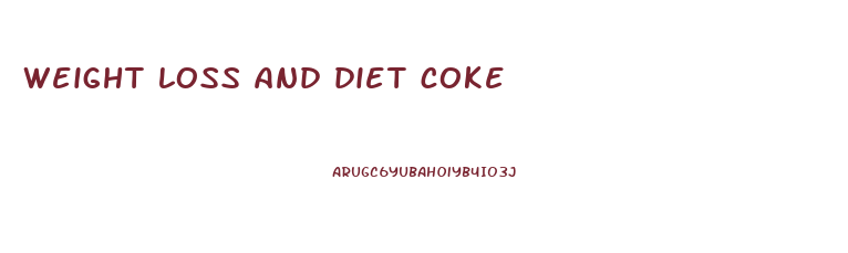 weight loss and diet coke