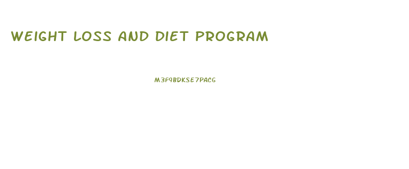 weight loss and diet program