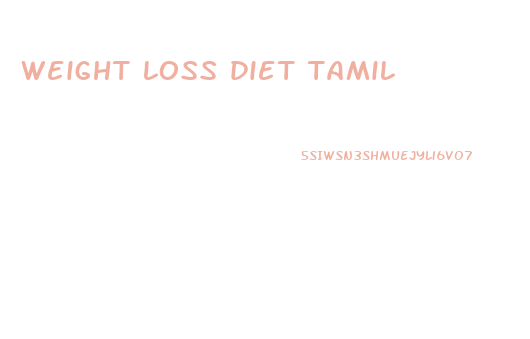 weight loss diet tamil