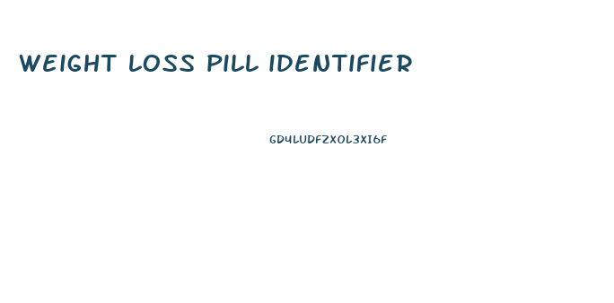 weight loss pill identifier