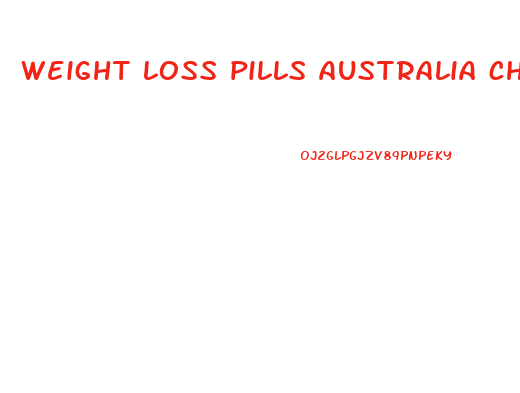 weight loss pills australia chemist warehouse