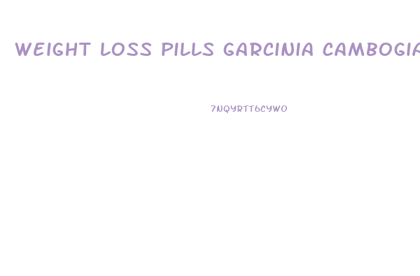 weight loss pills garcinia cambogia with apple cider vinegar