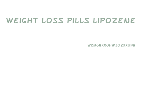 weight loss pills lipozene