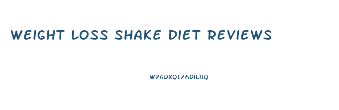 weight loss shake diet reviews