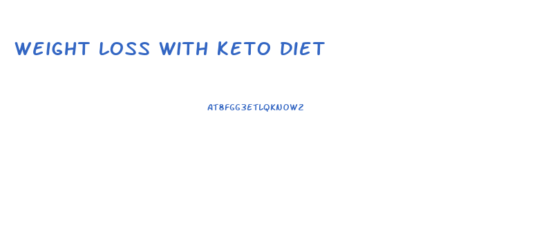 weight loss with keto diet