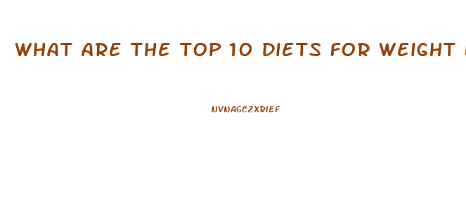 what are the top 10 diets for weight loss