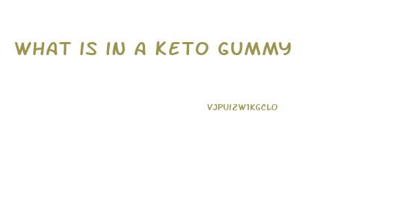 what is in a keto gummy