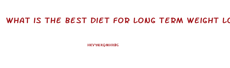 what is the best diet for long term weight loss