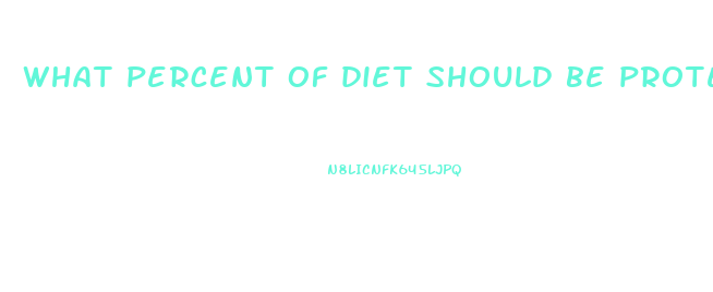 what percent of diet should be protein for weight loss