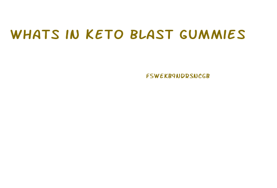 whats in keto blast gummies