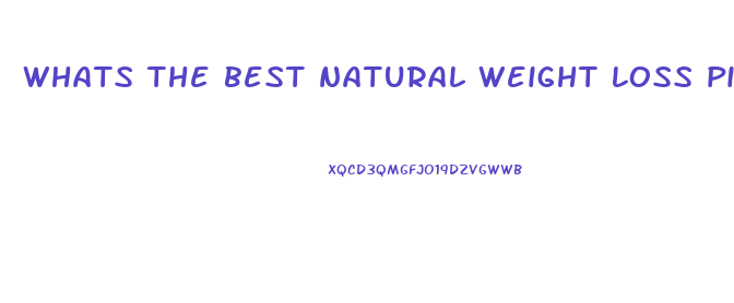 whats the best natural weight loss pill