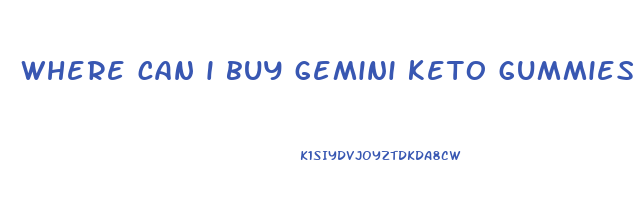 where can i buy gemini keto gummies