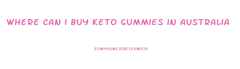 where can i buy keto gummies in australia