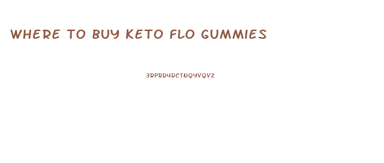 where to buy keto flo gummies