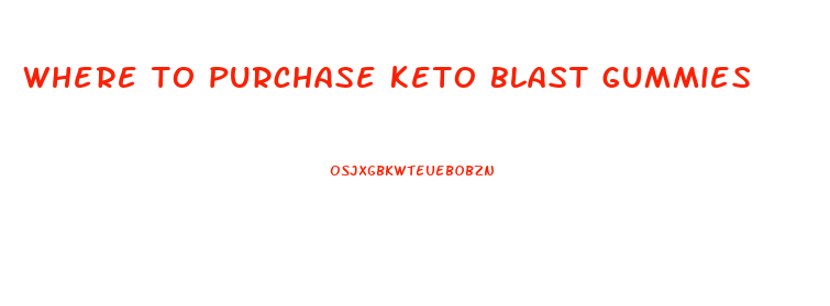 where to purchase keto blast gummies