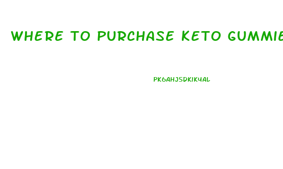 where to purchase keto gummies