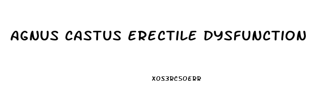 Agnus Castus Erectile Dysfunction