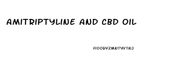 Amitriptyline And Cbd Oil