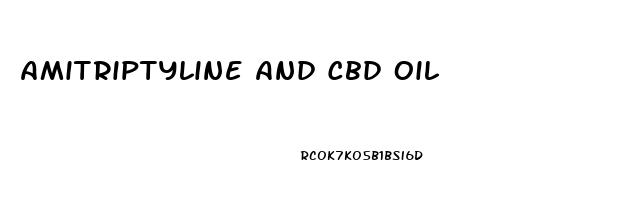 Amitriptyline And Cbd Oil