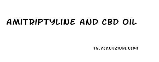 Amitriptyline And Cbd Oil