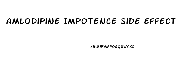 Amlodipine Impotence Side Effect