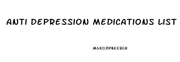 Anti Depression Medications List