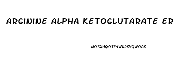 Arginine Alpha Ketoglutarate Erectile Dysfunction