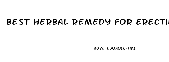 Best Herbal Remedy For Erectile Dysfunction