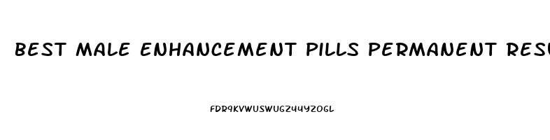 Best Male Enhancement Pills Permanent Results